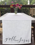 Y'all Need Jesus Table Runner