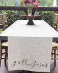 Y'all Need Jesus Table Runner
