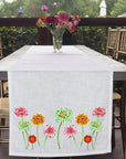 Zinnias Table Runner