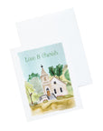 Watercolor Wedding Stationery and Notecard Set (going to the chapel)