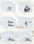 Black and White Wedding Stationery and Notecard Set