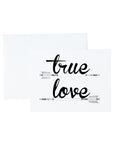 Black and White Wedding Stationery and Notecard Set