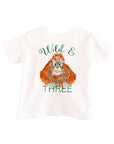 Wild and Three! Birthday Tee