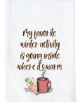 Favorite Winter Activity Kitchen Towel