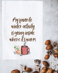 Favorite Winter Activity Kitchen Towel
