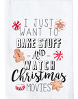 Bake Stuff & Watch Movies Kitchen Towel