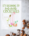Christmas Cocktails Kitchen Towel