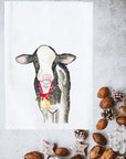 Christmas Cow Bell Kitchen Towel