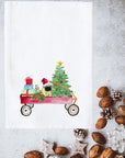 Christmas Wagon Kitchen Towel
