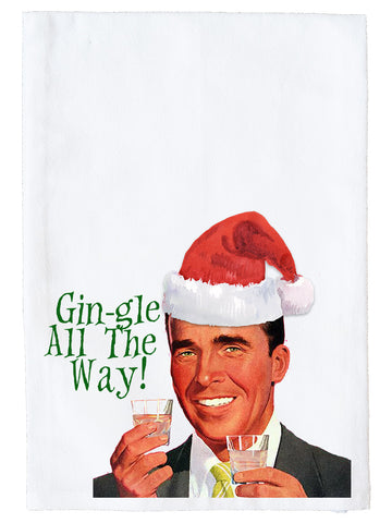 Gin-gle All the Way Kitchen Towel