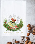 Joy To You And Me Kitchen Towel