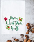 Merry Christmas Y'all Kitchen Towel