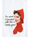 Sweet & Twisted Candy Cane Kitchen Towel
