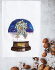 Snow Globe Birds Kitchen Towel