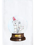 Snow Globe Polar Bear Kitchen Towel