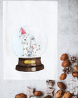 Snow Globe Polar Bear Kitchen Towel