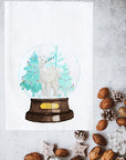 Snow Globe Llama Kitchen Towel
