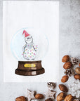 Snow Globe Penguin Kitchen Towel