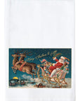 Santa's Sleigh Kitchen Towel