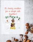 Sleigh Ride Together Kitchen Towel