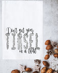 Tinsel in a Twist Kitchen Towel