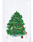 Christmas Tree with Animals Kitchen Towel
