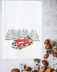Watercolor Truck Kitchen Towel