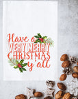 Merry Christmas Y'all Kitchen Towel