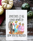 How You're Dressed Watercolor Kitchen Towel