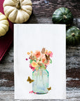 Fall Mason Jar Kitchen Towel