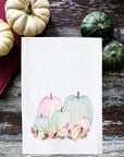 Pastel Pumpkins Kitchen Towel