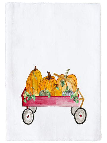Pumpkin Wagon Kitchen Towel