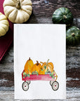 Pumpkin Wagon Kitchen Towel