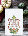 Thanksgiving Crest Kitchen Towel