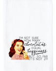 Chocolates Equal Happiness Kitchen Towel