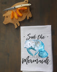 Save the Chubby Mermaids Kitchen Towel