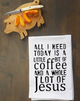 Coffee and Jesus Kitchen Towel