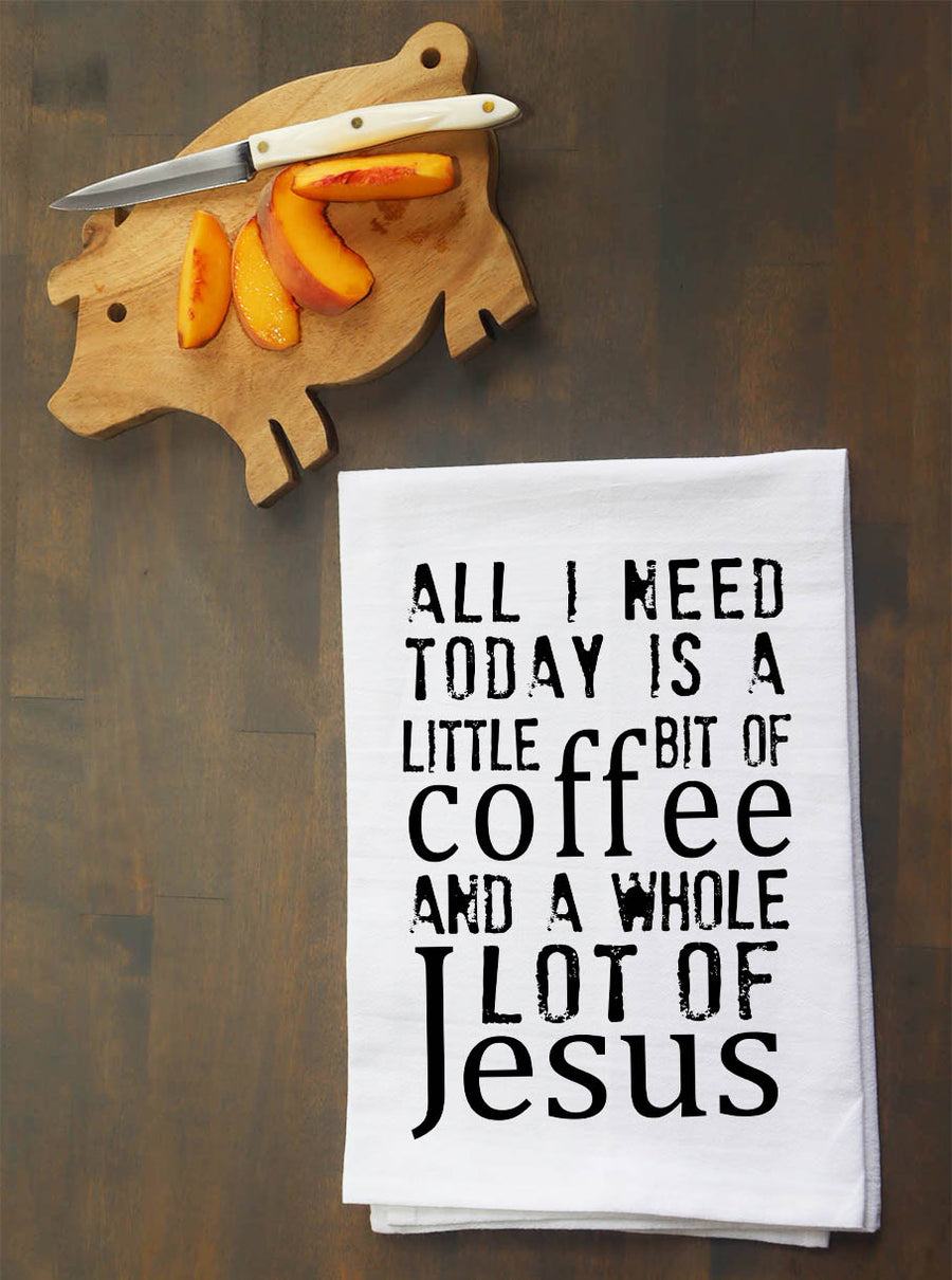 Coffee and Jesus Kitchen Towel