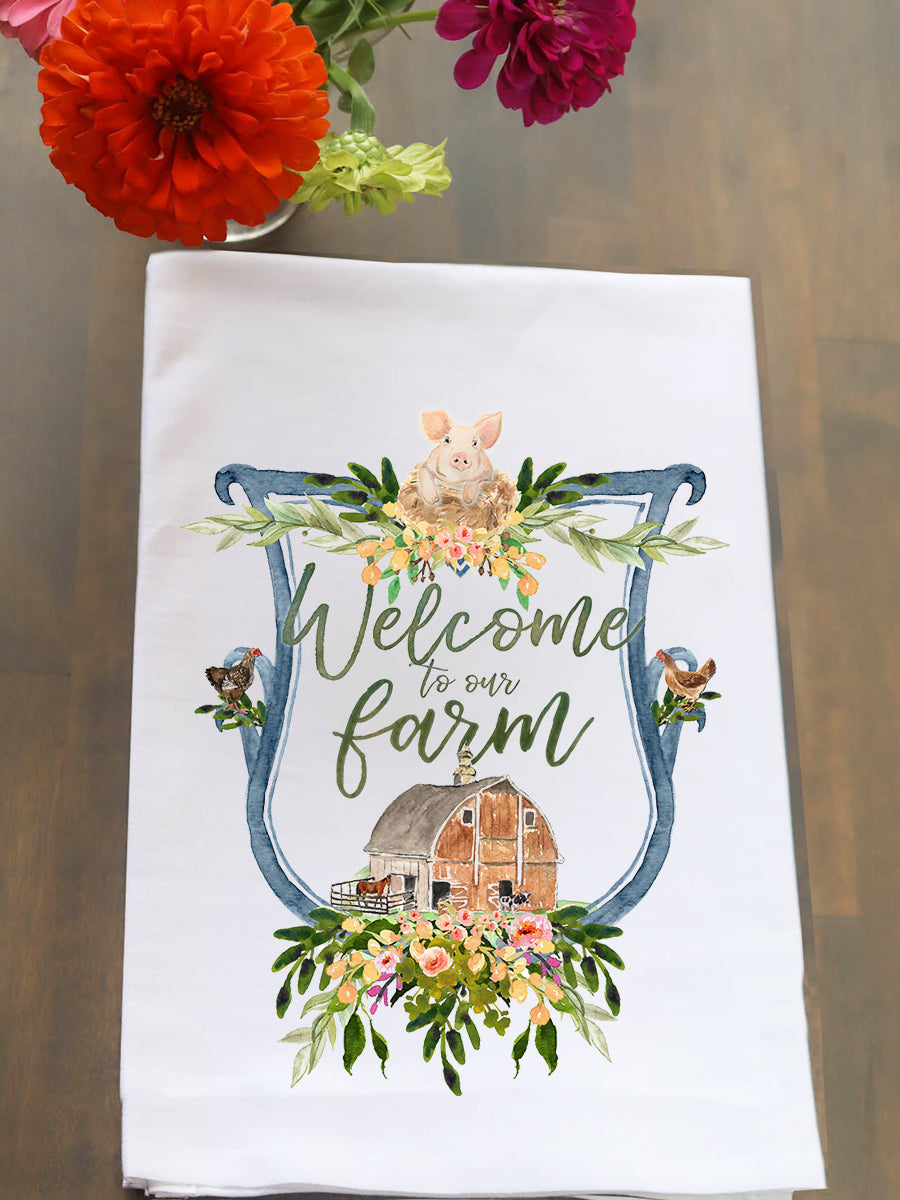 Welcome to the Farm Kitchen Towel