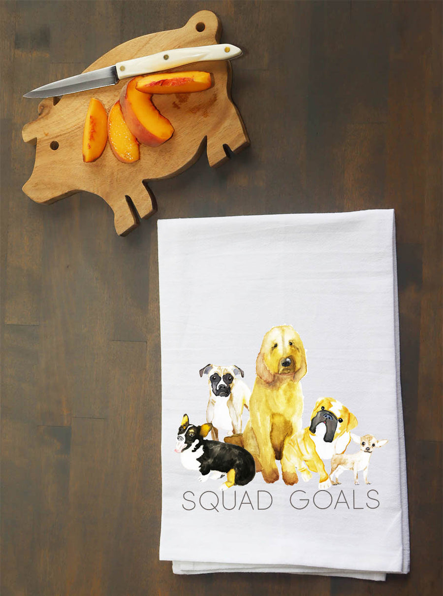Dog Squad Goals Kitchen Towel
