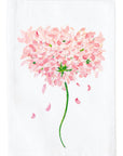 Bright Pink Hydrangea Kitchen Towel