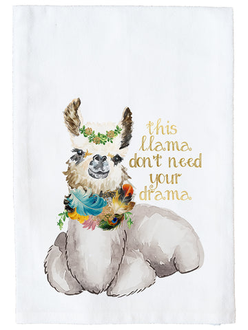 Llama Drama Kitchen Towel