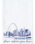 Love Where You Live (Saint Louis Skyline) Kitchen Towel