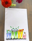 Multi Flower Boots Kitchen Towel