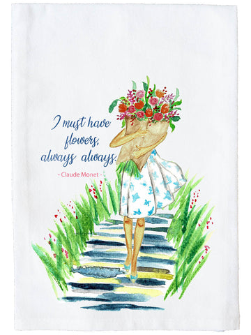 Must Have Flowers Kitchen Towel