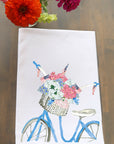 Patriotic Bike Kitchen Towel