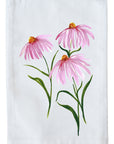 Pink Coneflowers Kitchen Towel