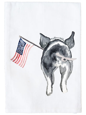 Patriotic Piggy Kitchen Towel