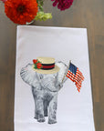 Patriotic Elephant Kitchen Towel