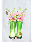 Green Rubber Boots Kitchen Towel